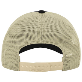 Richardson 111 Garment-Washed Trucker Cap - Black/Khaki