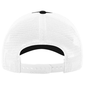 Richardson 111 Garment-Washed Trucker Cap - Black/White