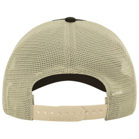 Richardson 111 Garment-Washed Trucker Cap - Brown/Khaki