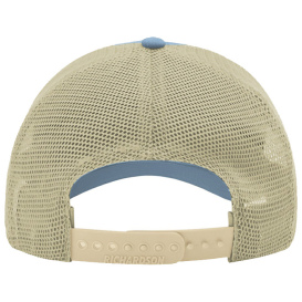Richardson 111 Garment-Washed Trucker Cap - Columbia Blue/Khaki