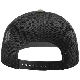 Richardson 112 Snapback Trucker Cap - Cream/Black/Loden
