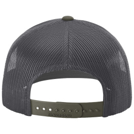 Richardson 112 Snapback Trucker Cap - Gunmetal/Gunmetal/Chocolate Chip