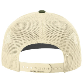 Richardson 112 Snapback Trucker Cap - Heather Grey/Birch/Army Olive