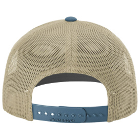Richardson 112 Snapback Trucker Cap - Khaki/Khaki/Legion Blue