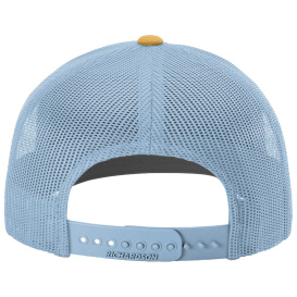 Richardson 112 Snapback Trucker Cap - White/Columbia Blue/Yellow