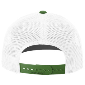 Richardson 112 Snapback Trucker Cap - White/White/Kelly