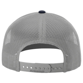 Richardson 112 Snapback Trucker Cap - White/Aluminum/Navy