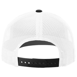 Richardson 112 Snapback Trucker Cap - White/White/Black