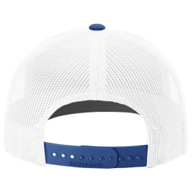 Richardson 112 Snapback Trucker Cap - White/White/Royal