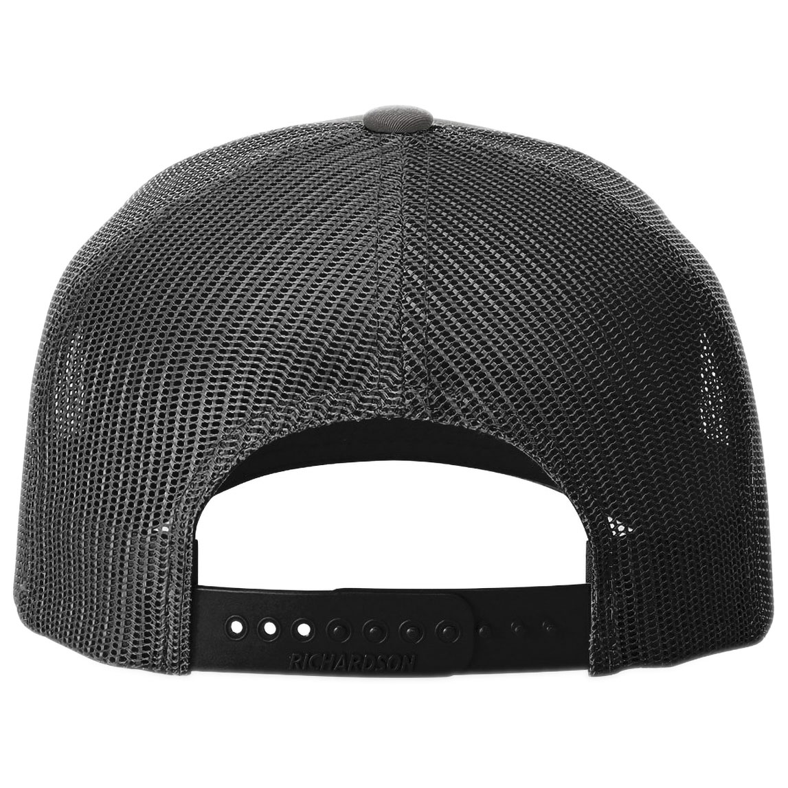 Richardson 112FP Snapback Trucker Cap - Charcoal/Black