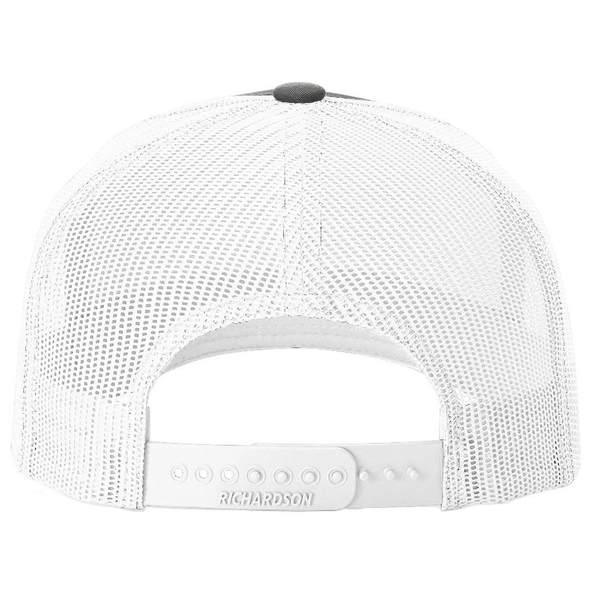 Richardson 112FP Snapback Trucker Cap - Charcoal/White