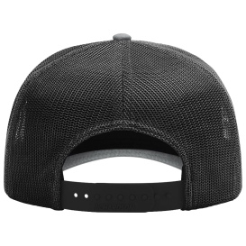 Richardson 112FPC Five-Panel Champ Trucker Cap - Heather Grey/Black