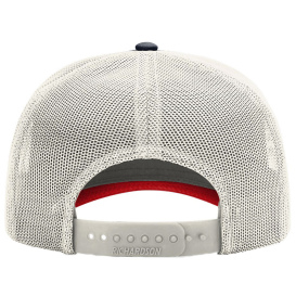 Richardson 112FPC Five-Panel Champ Trucker Cap - Navy/Birch/Red