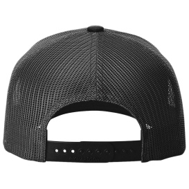 Richardson 112FPR Five Panel Trucker Rope Cap - Black/White
