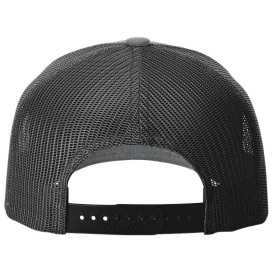 Richardson 112FPR Five Panel Trucker Rope Cap - Heather Grey/Black