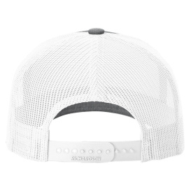 Richardson 112FPR Five Panel Trucker Rope Cap - Heather Grey/White