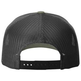 Richardson 112FPR Five Panel Trucker Rope Cap - Loden Green/Black