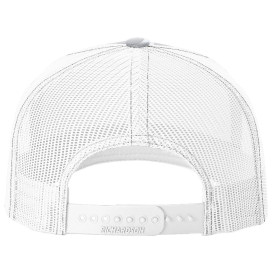 Richardson 112PFP Five Panel Printed Trucker Cap - Blizzard Duck Camo/White