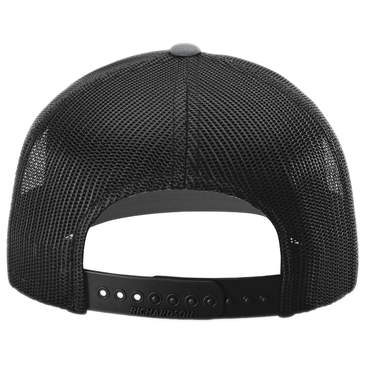 Richardson 112PL 112+ R-Flex Adjustable Trucker Cap - Heather Grey/Black