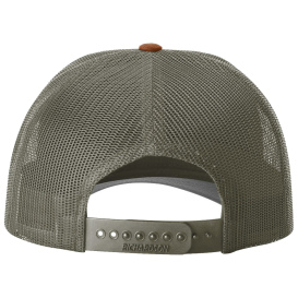 Richardson 115 Low Pro Trucker Cap - Cream/Loden/Dark Orange