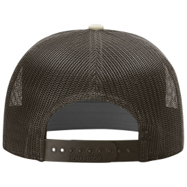 Richardson 168 Seven-Panel Trucker Cap - Pale Khaki/Brown