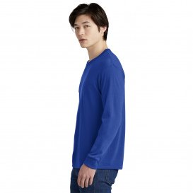 Jerzees 21LS Dri-Power 100% Polyester Long Sleeve T-Shirt - Royal