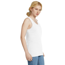 American Apparel 2408W Women\'s Fine Jersey Tank - White