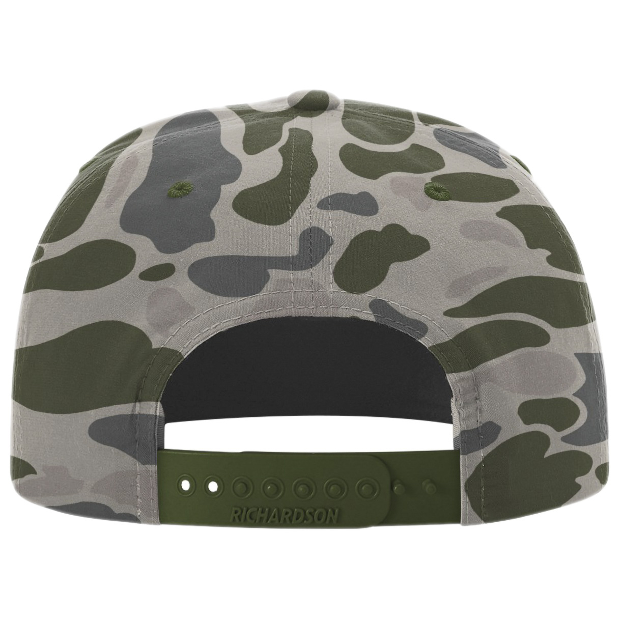 Richardson 256P Printed Umpqua Gramps Cap - Marsh Duck Camo/Army Olive