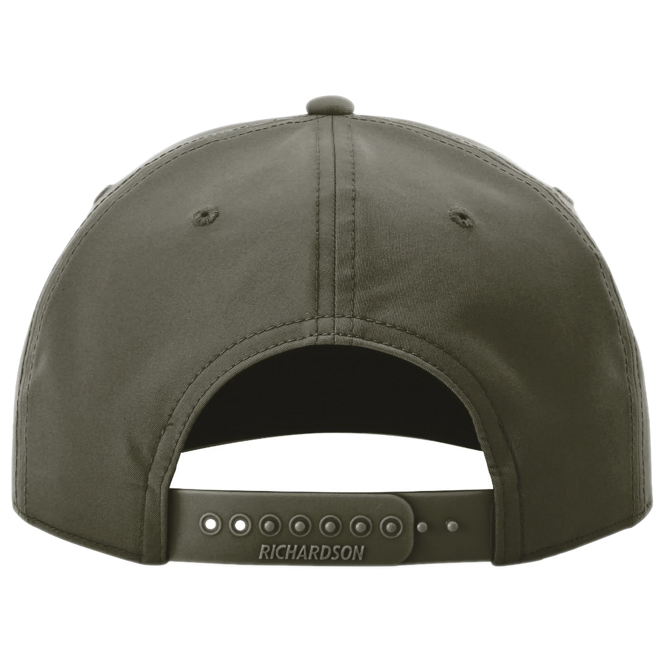 Richardson 258 Five Panel Classic Rope Cap - Dark Olive Green/White