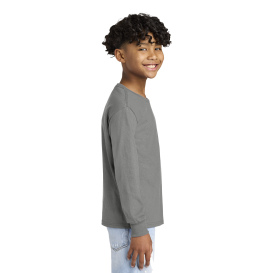 Jerzees 29BL Youth Dri-Power Active 50/50 Cotton/Poly Long Sleeve T-Shirt - Oxford