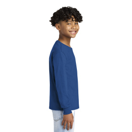 Jerzees 29BL Youth Dri-Power Active 50/50 Cotton/Poly Long Sleeve T-Shirt - Royal