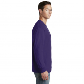 Jerzees 29LS Dri-Power 50/50 Cotton/Poly Long Sleeve T-Shirt - Deep Purple