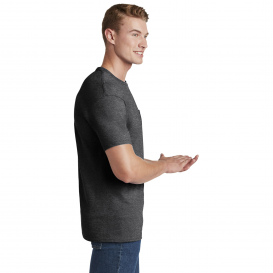 Jerzees 29MP Dri-Power 50/50 Cotton/Poly Pocket T-Shirt - Black Heather