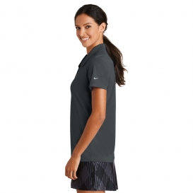 Nike 354067 Ladies Dri-FIT Micro Pique Polo - Anthracite