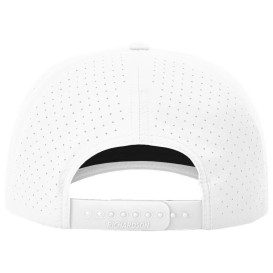 Richardson 355 Laser Perf Performance Rope Cap - White/White Black