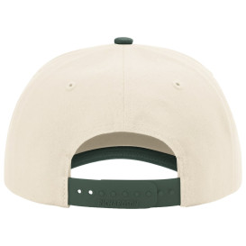 Richardson 356 Five Panel Relaxed Gramps Cap - Cream/Cream/Dark Green