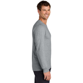 Jerzees 363L Classics Unisex Cotton Long Sleeve T-Shirt - Athletic Heather