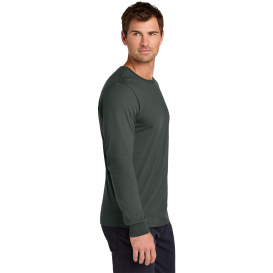 Jerzees 363L Classics Unisex Cotton Long Sleeve T-Shirt - Charcoal Gray