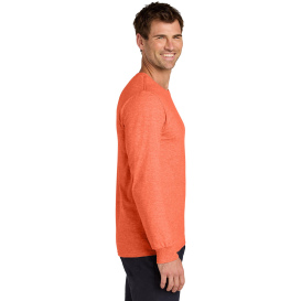 Jerzees 363L Classics Unisex Cotton Long Sleeve T-Shirt - Retro Heather Coral