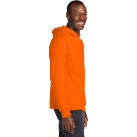 Jerzees 363LH Classics Unisex Cotton Long Sleeve Hooded T-Shirt - Safety Orange