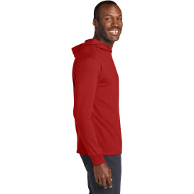 Jerzees 363LH Classics Unisex Cotton Long Sleeve Hooded T-Shirt - True Red
