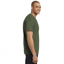 Hanes 5170 EcoSmart 50/50 Cotton/Polyester T-Shirt - Heather Green