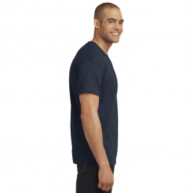 Hanes 5170 EcoSmart 50/50 Cotton/Polyester T-Shirt - Heather Navy