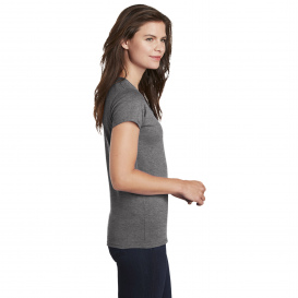 Gildan 5V00L Ladies Heavy Cotton V-Neck T-Shirt - Graphite Heather