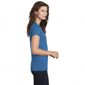Gildan 5V00L Ladies Heavy Cotton V-Neck T-Shirt - Sapphire