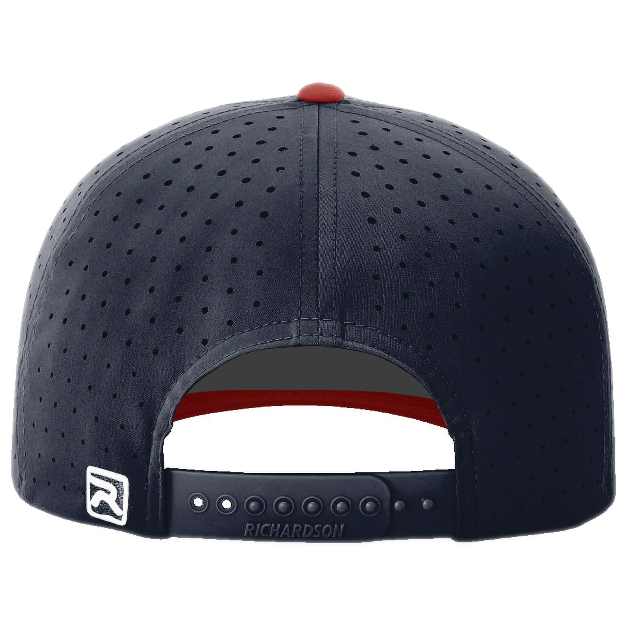 Richardson 632 Laser Perf R-Flex Snapback Cap - Navy/Navy/Red