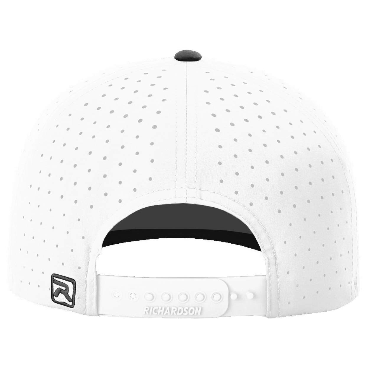 Richardson 632 Laser Perf R-Flex Snapback Cap - White/White/Black