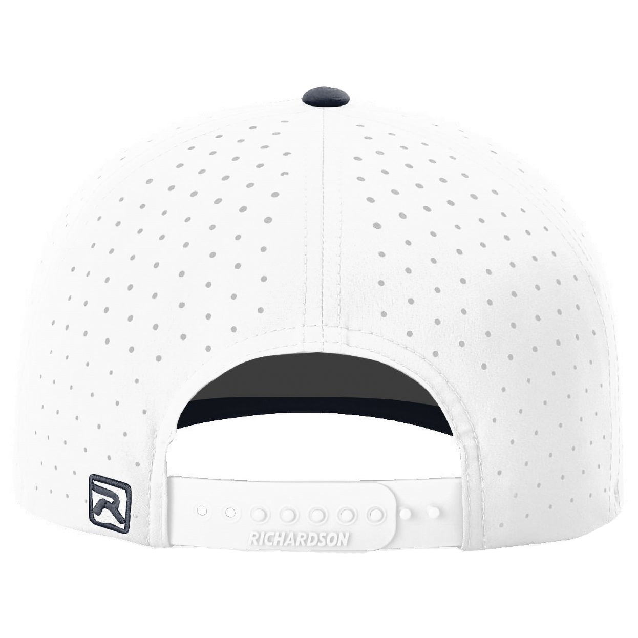 Richardson 632 Laser Perf R-Flex Snapback Cap - White/White/Navy