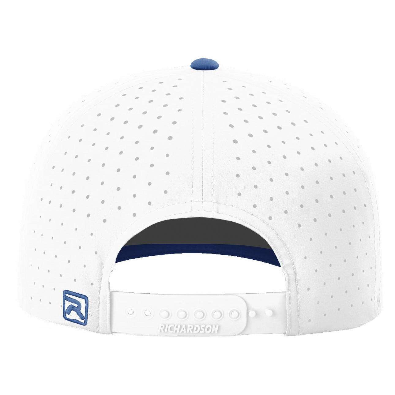 Richardson 632 Laser Perf R-Flex Snapback Cap - White/White/Royal