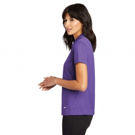 Nike 637165 Ladies Dri-FIT Vertical Mesh Polo - Court Purple